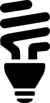 Light Bulb vector icon, Idea icon. Lamp. Lighting Electric lamp. Stock Illustration