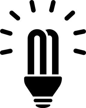 Light Bulb vector icon, Idea icon. Lamp. Lighting Electric lamp. Illustration