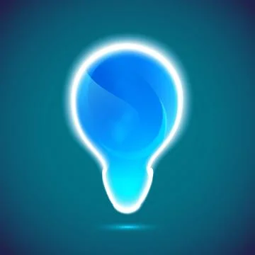 Light bulb vector icon Stock Illustration