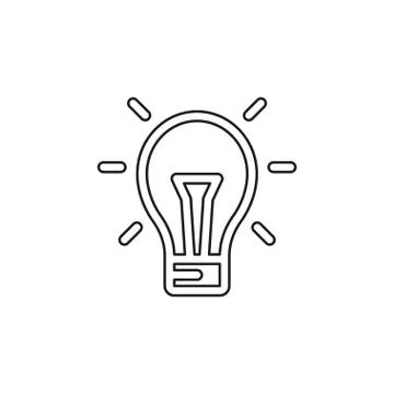 Light Bulb vector icon Stock Illustration