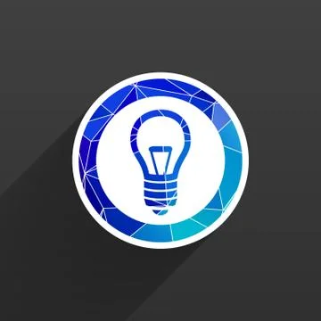 Light bulb vector icon vector lamp Stock Illustration