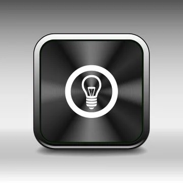 Light bulb vector icon vector lamp Stock Illustration