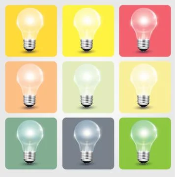 Light bulb vector 스톡 일러스트
