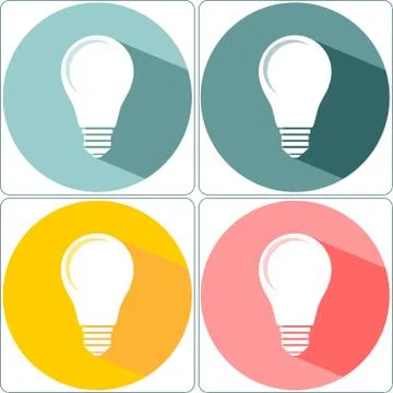 Light Bulb, Vector Illustration Stock Illustration