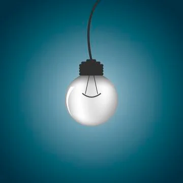 Light bulb - vector illustration Stock Illustration