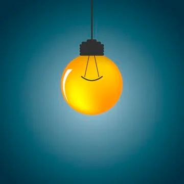 Light bulb - vector illustration Stock Illustration