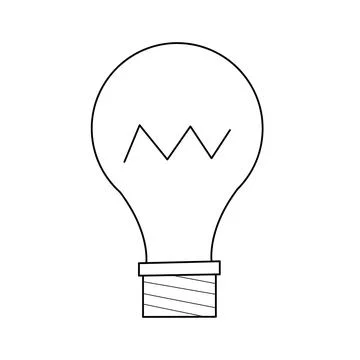 Light bulb. Vector Illustration Stock Illustration