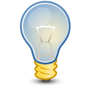 Light bulb web icon Stock Illustration