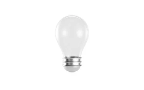 Light bulb in the white background, 3d rendering. Stock Illustration