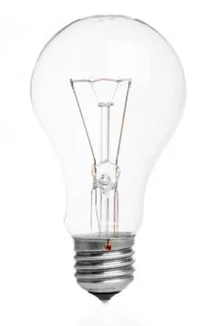 A light bulb on white background. Stock Photos
