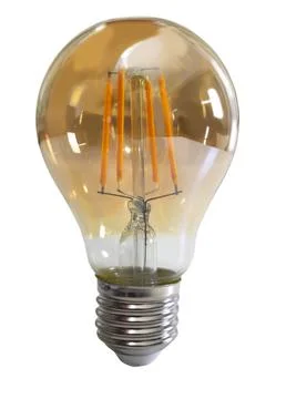 Light bulb on a white background Stock Photos