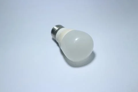 Light Bulb on White Stock Photos