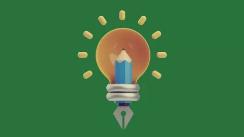 Light bulb on yellow with lit candle inside Stock-Footage 335980471
