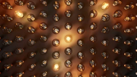 Light bulbs begin to lit one by one. Ideas or solution finding. 動画素材 96299773