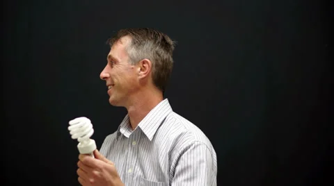 Light Bulbs Bigger Ideas Concept Stock Footage 34692026