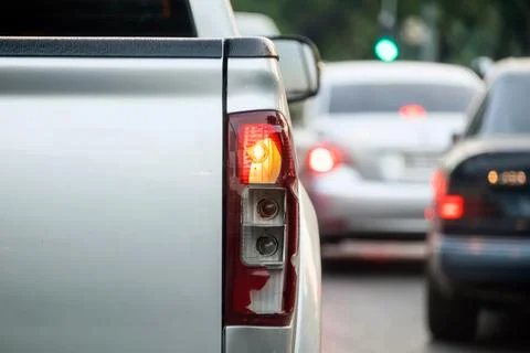 Light bulbs broken back car Stock Photos