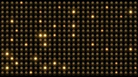 Light bulbs flash on wall Stock Footage 9907595