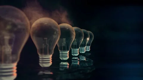 Light Bulbs Stock Footage 139436853