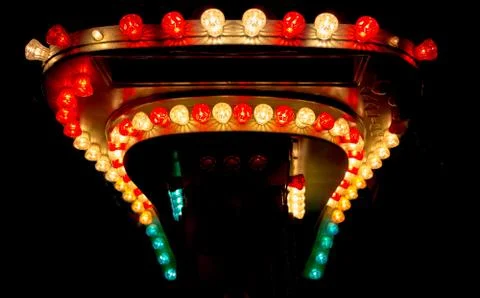 Light bulbs from funfair Stock Photos