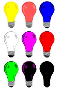 Light bulbs Stock Illustration