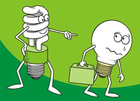 Light bulbs Stock Illustration