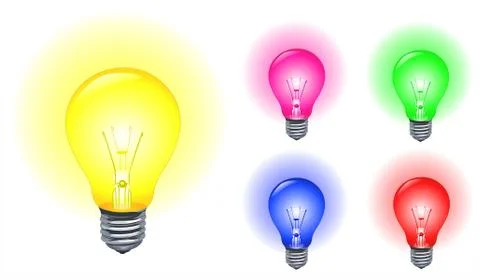 Light bulbs Stock Illustration