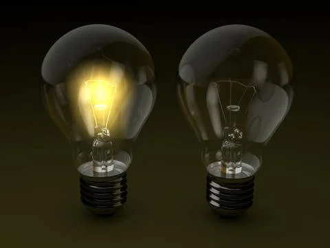 Light bulbs Stock Illustration