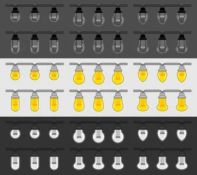 Light bulbs Stock Illustration