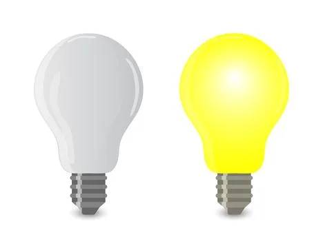 Light bulbs Stock Illustration