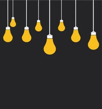 Light bulbs vector illustration Stock Illustration