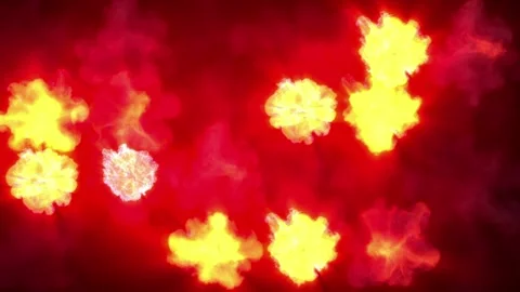Light burst red 09 Stock Footage 337862434