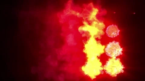 Light burst red 18 Stock Footage 337862455