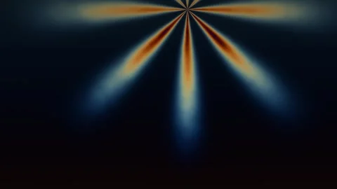 Light bursts in dark background with vibrant colors and Stock Footage 338234111