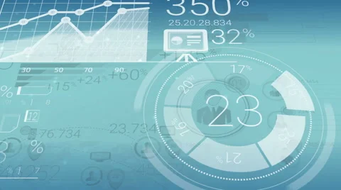 Light Business Background With Abstract Elements Of Infographics Stock Footage 66340130