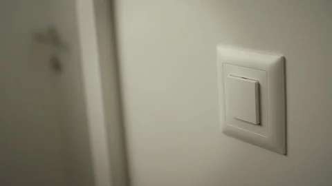 Light button. Energy saving Video stock 87574784