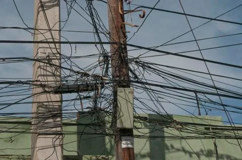 Light cables Stock Photos