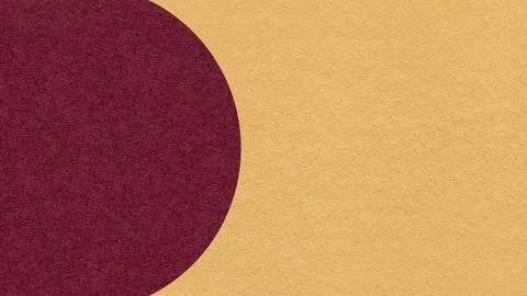 Light camel paper texture background with dark wine semicircle and copy space Stock Photos