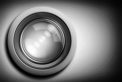 The light on the camera lens Stock Illustration