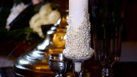 To light a candle in church 4 Stock Footage 311763829