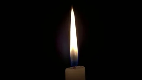 Light of a candle in the dark Stock Footage 165088409