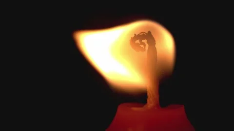The Light Of The Candle Flame Stock Footage 234241802