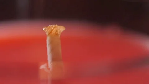 Light Candle flame macro slow motion Stock Footage 71321510