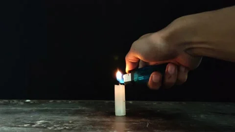 Light a candle Video stock 236079177