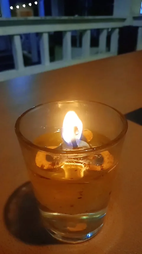 Light a candle at night Stock Footage 227162678