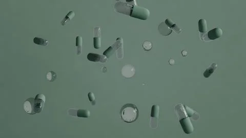 Light capsules and bubbles in mid-air Stock Illustration