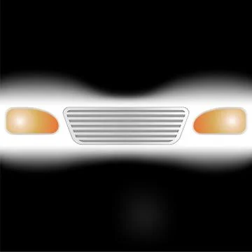 Light of car headlights Stock Illustration
