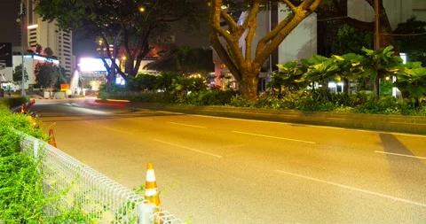 Light from car long exposure time lapse Stock Footage 140830350