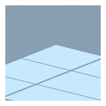 Light casting geometric shadows on floor from window Stock Illustration