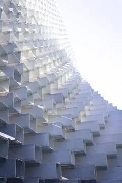 Light Casting Shadows On Abstract Structure Stock Photos