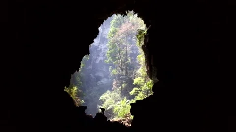 Light cave Stock Footage 48160751